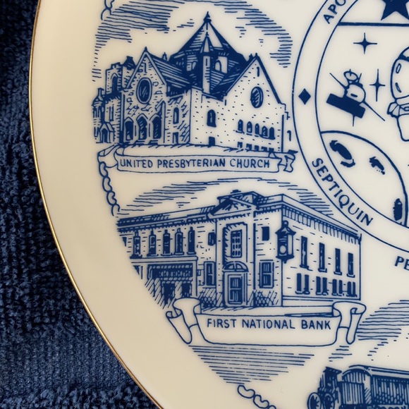 Apollo PA Septiquin Centennial Plate 1991 Vintage - Picture 7 of 8